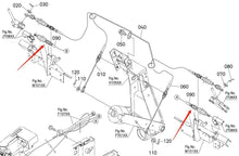 Carregar imagem no visualizador da galeria, PR151-7662 Scribing Rod Cable for Kubota Rice Transplanter Supporting 68C
