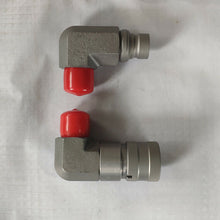 Load image into Gallery viewer, Male Female Hydraulic Flat Coupler 7246795 7246781 for Bobcat Skid Steer Loader