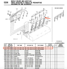 Carregar imagem no visualizador da galeria, 16454-42502 Engine Oil Return Pipe Overflow Pipe for Kubota V2203 V2403-M