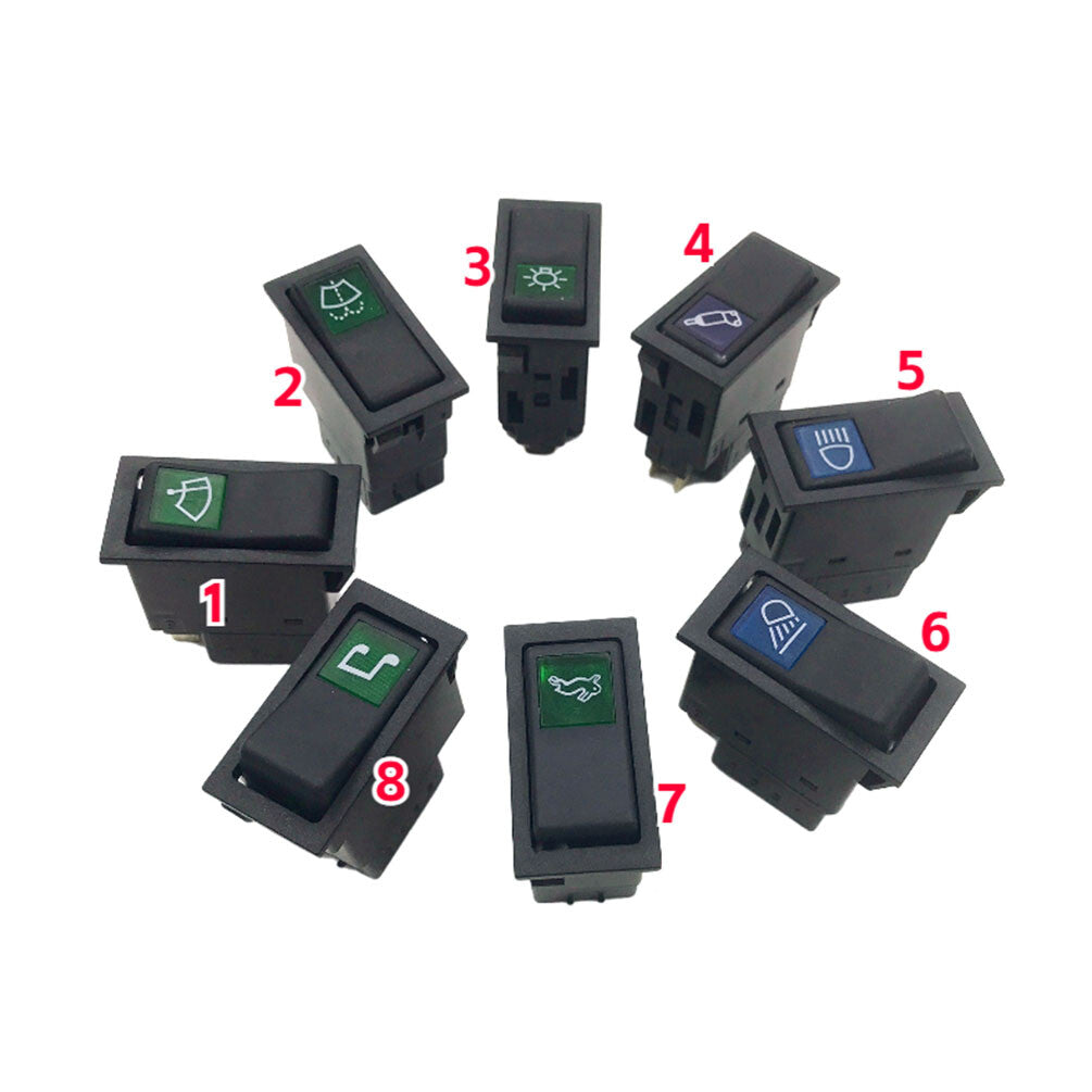 1 SET Rocker Switch for Daewoo Doosan Excavator Lamp / Wiper