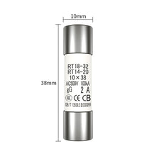Load image into Gallery viewer, 10PCS NEW RT18-32 2A~32A Fuses 10x38 AC500V 100kA for DELIXI
