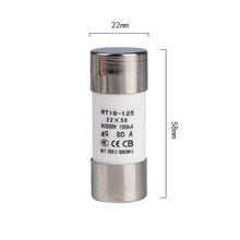 Cargar imagen en el visor de la galería, 5PCS NEW RT18-125 80A/100A/125A Fuses 22x58 AC500V 100kA for DELIXI

