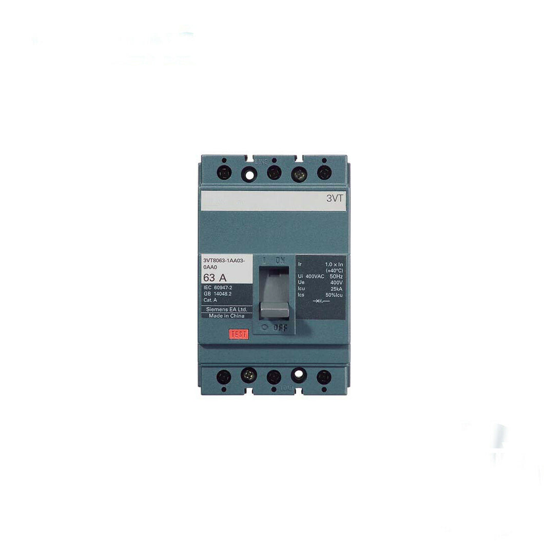 DHL FREE 3VT8010-1AA03-0AA0 63 Size 10A 25KA 3P Molded Case Circuit Breaker for Siemens
