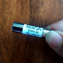 Load image into Gallery viewer, 10PCS ZTPV-25 Fuse Tube High Voltage Fuse Body DC1000v 15A 10*38mm
