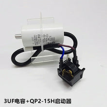 Cargar imagen en el visor de la galería, Overload Protector QP2-15H + Start Capacitor 3UF Set
