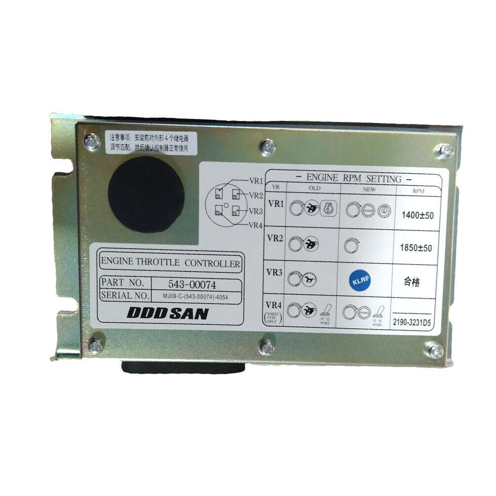 543-00074 ECU Throttle Controller Throttle Plate for Doosan DH220-5 DH250-5