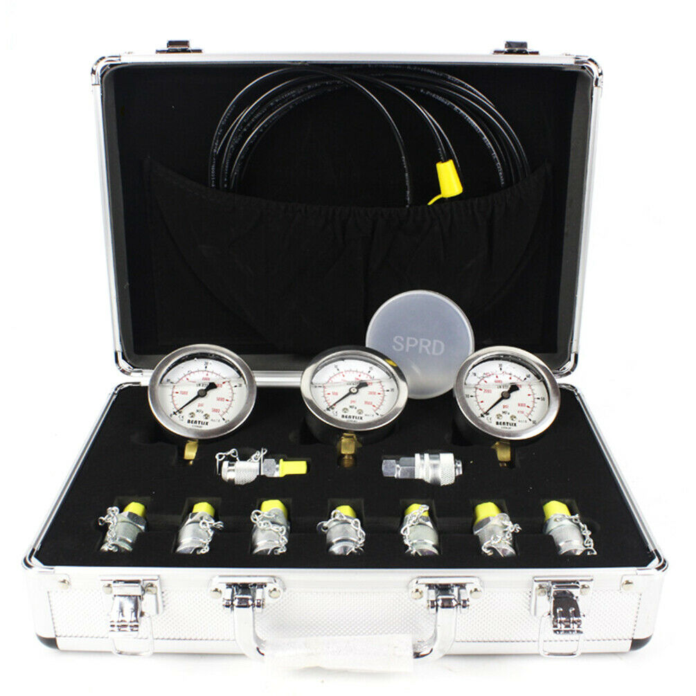 Excavator Hydraulic Pressure Test Kit Hydraulic Tester with Testing Hose