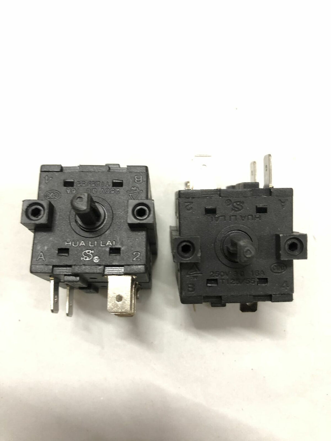 4PCS FZ31-9 Selector Switch Double-layer 8-pin 6-speed Rotary Switch 16A 250VAC