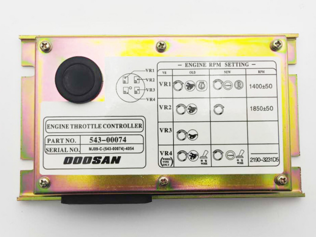 543-00074 300611-00123 Throttle Control Board for Doosan Daewoo Excavator DH220-5